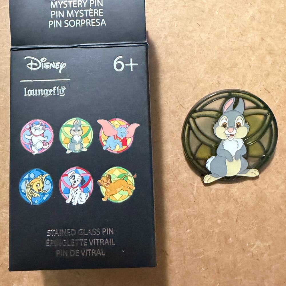 Loungefly Disney Stained Glass Thumper box Pin